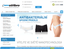 Tablet Screenshot of nanostribro.cz
